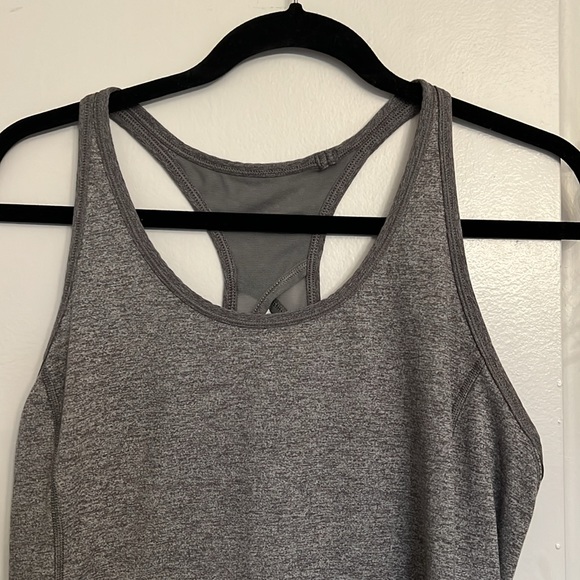 Lululemon grey mesh racer back tank top - Picture 2 of 6